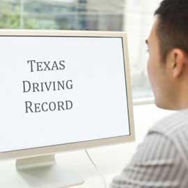 what will my texas driving record show